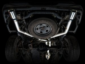 RAM 1500 Performance Exhaust - Dual Rear Exit - AWE Tuning - 0FG Cat Back - Chrome Silver - `09-`18